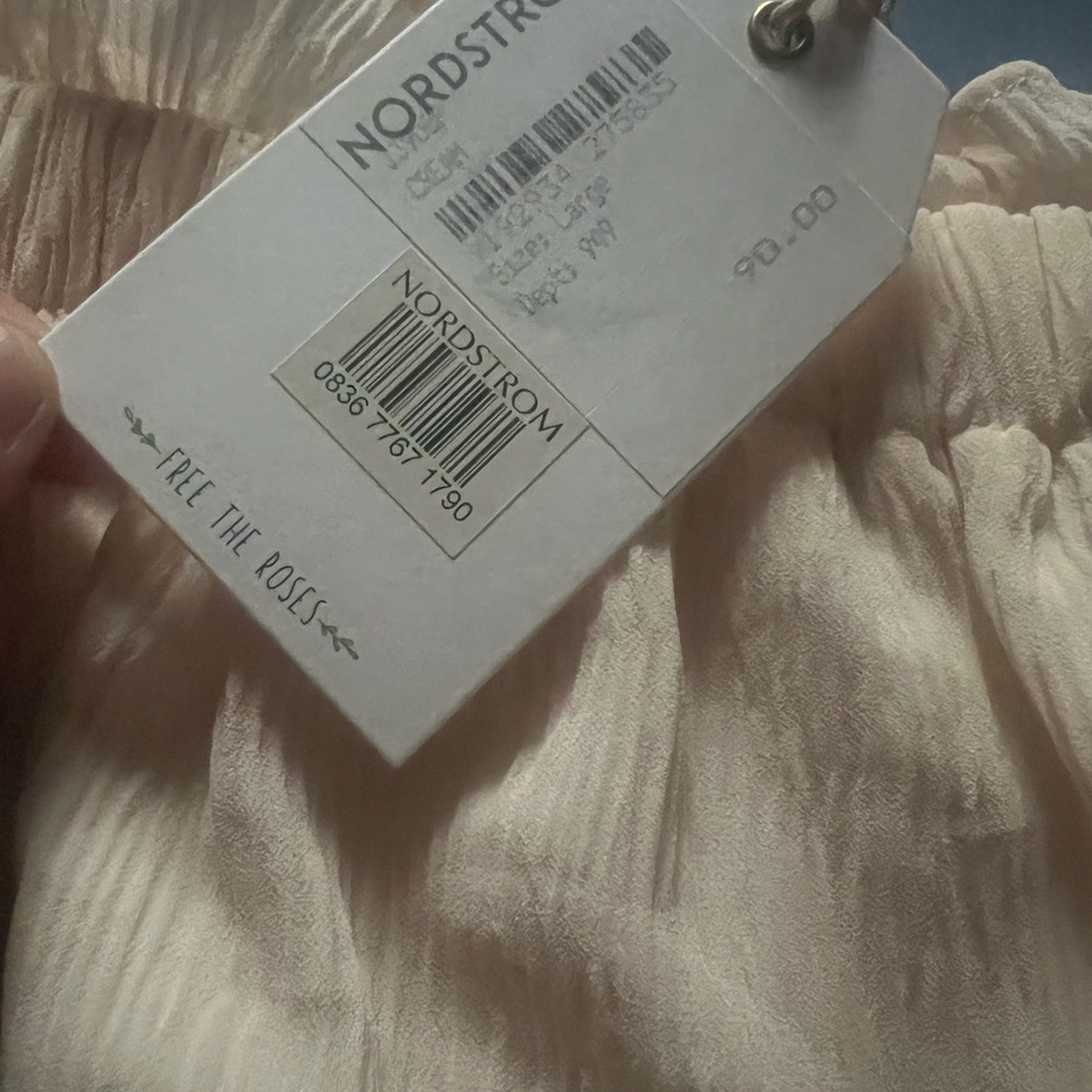 Nordstrom Cream Off-Shoulder Romper - Picture 5 of 9